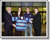 Pictured outside Shaws Department Store Castlebar at a presentation of shirts  for the Under age team Castlebar Rugby Club. L-R:  Trevor Ardle (President Castlebar Rugby Club), Carmel McTigue (General Manager Shaws Department Store), Michael Hastings (Under age Co-ordinator Castlebar Rugby Club), Nigel Bradley (Retail Manager Shaws Department Store), Photo  Ken Wright Photography 2007. 

