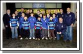 Pictured outside Shaws Department Store Castlebar at a presentation of shirts  for the Under age team Castlebar Rugby Club. Members of the under age team pictured with L-R:  Trevor Ardle (President Castlebar Rugby Club), Shane McElwee, Steve Allen (Coach), Keith Finan (Coach), Carmel McTigue (General Manager Shaws Department Store), Nigel Bradley (Retail Manager Shaws Department Store),  Paul OReilly (coach), John Hannigan (Coach), Liam Whyte(Coach), Mark Gaffney (Coach), Michael Tobin(Coach),  Front Michael Hastings (Under age Co-ordinator Castlebar Rugby Club), Photo  Ken Wright Photography 2007. 

