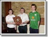 Mayo Schoolboys, Girls and Youths Presentations held in TF Royal Hotel & Theatre
Castlebar Celtic Under 12 Premier Division League winners Pat Naughton (Secretary Castlebar Celtic), Presenting the shield to Nigel Naughton, and Danny Kirby. Photo  Ken Wright Photography 2007. 

