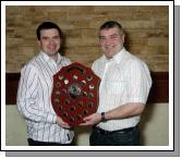 Mayo Schoolboys, Girls and Youths Presentations held in TF Royal Hotel & Theatre
Castlebar Celtic under 16s Premier Division winners, presentation to Pat Naughton (Secretary Castlebar Celtic) by  Padraic Clarke  (Chairman Connacht Youths and Schoolboys) Photo  Ken Wright Photography 2007. 

