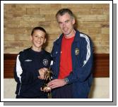 Mayo Schoolboys, Girls and Youths Presentations held in TF Royal Hotel & Theatre
Boys under 12s Young Player of the Year Award presentation to Marc Nolan (Charlestown) by Liam Loftus (Academy Coach) Photo  Ken Wright Photography 2007. 

