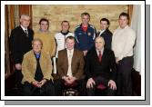 Mayo Schoolboys, Girls and Youths Presentations held in TF Royal Hotel & Theatre
Mayo Schoolboys Girls and Youths Committee Front L-R: Brian Johnson (Treasurer), Tom Mullins (Chairman), Dave Breen (Secretary). Back L-R: Michael Fox (Registrar), Mike Rowland, (Coach) Kenneth Gannon (PRO), Liam Loftus (Head Coach), Padraic Clarke  (Chairman Connacht Youths and Schoolboys), Michael Jennings (Mayo Womens League Chairman).  Photo  Ken Wright Photography 2007. 


