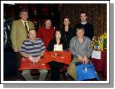 Pictured in Castlebar Golf Club are the 1st place winners of the Castlebar Tennis Club Golf AM AM. Sponsored by Castlebar Credit Union, Allergen Westport,  Baxter Healthcare Castlebar,  Guys Pharmagraphics and Bewleys Hotels . Front L-R: Frank Hastings, Vanessa Phelan (representing Fintan Phelan), Eugene Patten. Back L-R:  John ODonohue (Chairman Castlebar Tennis Club), Michael Murray (Castlebar Credit Union Sponsors), Bertha Munnelly (Lady Captain Castlebar Tennis Club), Kevin Egan (Mens Captain Castlebar Tennis Club). Missing from photo Sean Kelly Photo  Ken Wright Photography 2007.