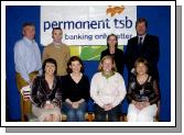 Castlebar Tennis Club Captains Day Competitions sponsored by permanent tsb
Winners and runners up ladies section B Front L-R: Teresa Mannion and Mary Paddien (winners), Meabh Ni Bhuinneain and Caitriona Conlon (runners up), Back L-R: John ODonohue (Club Chairman), Kevin Egan Mens Captain, Bertha Munnelly, Lady Captain, Paul OHara (Manager permanent tsb Castlebar sponsor) Photo  Studio 094.
