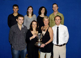 Castlebar Tennis Club was host recently to the Senior Connacht Team which was being honoured for their historic victory in the Senior Interprovincials last August. 