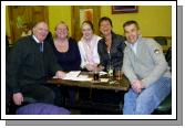 Castlebar Tennis Club Table Quiz held in the Welcome Inn 
A group who took part in the quiz L-R: John McGoldrick, Sharon Dunleavy, Mairead Cannon, Catherine Brennan, John Brennan. Photo  Ken Wright Photography 2007

