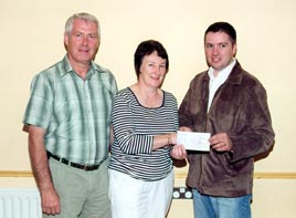 David Cunningham winner of the Belcarra Community Lotto Draw