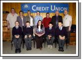 Castlebar Credit Union School Quiz held in Davitt College 
3rd Place Senior Section from St. Patricks NS Front L-R: Niall Kernin, Cillian McNeela, Stephanie Gaughan (Teacher), Philip King, Brian Comer.  Back L-R: 
John Walsh (CU), Patricia Walsh (CU), Bridie Clarke (CU), Catherine Murphy, Michael Murray (CU), Paddy Glynn (CU), John OBrien. Photo  Ken Wright Photography 2007.


