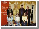 Pictured in the T.F. Royal Hotel & Theatre Castlebar winners of the I.N.T.O. / E.B.S.
Handwriting Competition Category E Front L-R: Megan Flynn (St. Columbas N.S. Westport), Niamh Padden (St. Oliver Plunkett N.S. Ballina), Jennifer Murphy (Facefield N.S. Claremorris). Back L-R: Tara Biesty (E.B.S.), Maire English (Co-ordinator), Noel Commons (teacher Facefield N.S. Claremorris).  Jim Higgins (C.E.C. of District IV - I.N.T.O.), Photo  Ken Wright Photography 2007. 
