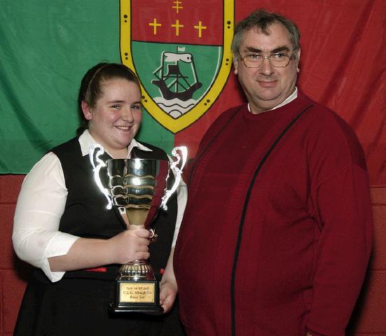 Ag baint sult as an lPictured in Breaffy GAA Clubhouse at the Mayo GAA Scr na bPist Finals Stephanie and PJ Hayes.  Photo  Ken Wright Photography 2007.      