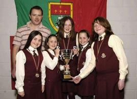 Scor na bPaisti Winners - Pictured in Breaffy GAA Clubhouse at the Mayo GAA Scor na bPaisti Finals Winners from St. Angela's National School. Click photo for more winners from Ken Wright.