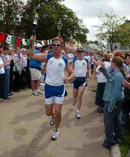 The Olympic Flame arrives in Castlebar