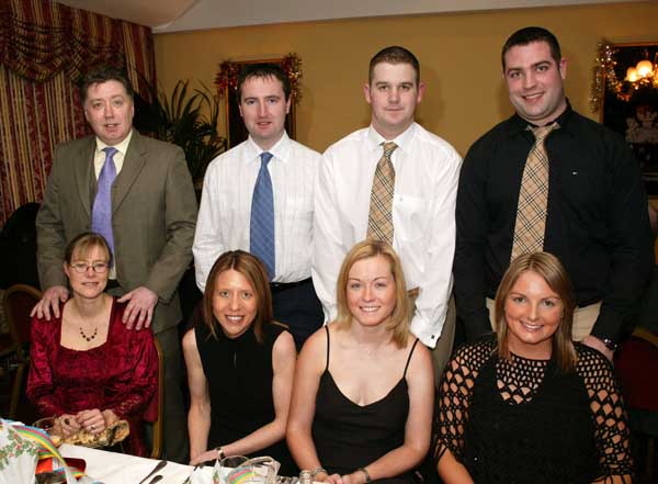 Group from Castlebar Gardai pictured at their Christmas Party in Breaffy House Hotel and Spa, Castlebar, from left: Dave and Uli Compton, Mike Mullaney and Toni Hamrock,  Niall Ward and Yvonne Horan, Daryl and Frances Mullen.
Photo Michael Donnelly
