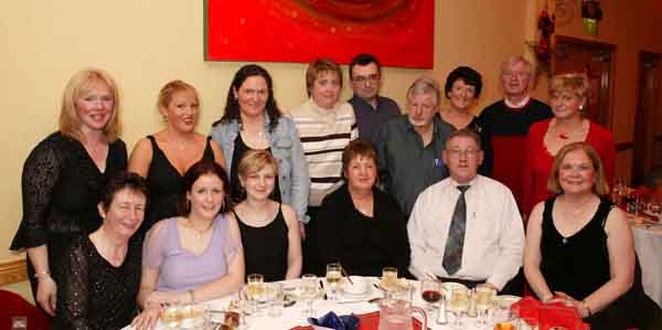 Group from Gavins Bakery pictured at their Christmas Party in the Filte Suite, Welcome Inn Hotel, Castlebar, front from left Ann Kelly, Karen Kelly, Virginia Palacionie; Eileen and Vinny McTigue and Teresa Gavin.  At back: Mary Durcan, Maureen McHale, Breege Gaffney, Patricia Quinn, Enda Redmond, Michael Lyons, Mary Sullivan, Paul Gavin and Anne Fitzgerald. Photo Michael Donnelly 