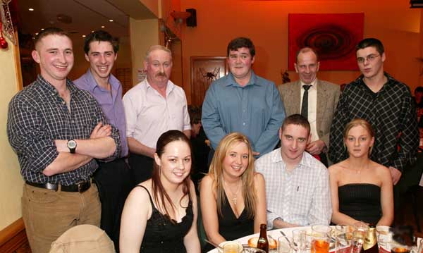 Group from Sean OMalley Plant Hire pictured at their Christmas Party in the Filte Suite, Welcome Inn Hotel, Castlebar, front from  left: Sabrina Williams, Emily Coughlan, Geoffrey Burke,  and Tara Leonard; at back: Sean P Harte, Colm Brennan, Matt Burke, Joseph Coleman,  Willie Reape  and Alan Jordan. Photo Michael Donnelly 