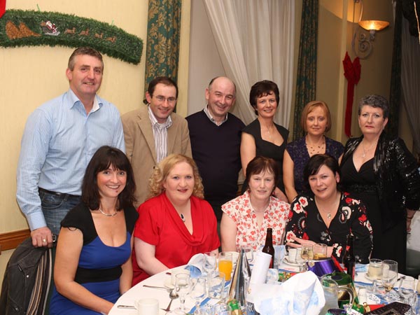 Pictured at the Welcome Inn Hotel Staff Party "Blast from the Past" At back from left: Paraic McManamon, Gerry Costello, Pat Concannon, Dolores Maxwell, Breda Quinn, Catherine Doherty; Front; Bernie McManamon, Caroline McHale, Eileen Costello, Bernie O'Boyle;