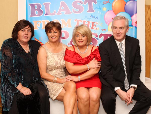 Pictured at the Welcome Inn Hotel Staff Party "Blast from the Past"  from left: Anne McHugh, Chris O'Donnell, Martha Dunne, Joe O'Dea. Photo:  Michael Donnelly
