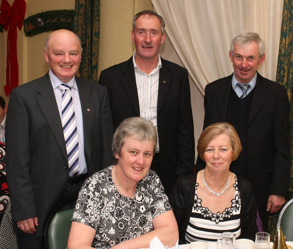 Pictured at the Welcome Inn Hotel Staff Party "Blast from the Past" At back from left: Back; Michael Hopkins, Tom Neary, Michael Neary; Front; Mary Neary, Mary Hopkins. Photo: � Michael Donnelly