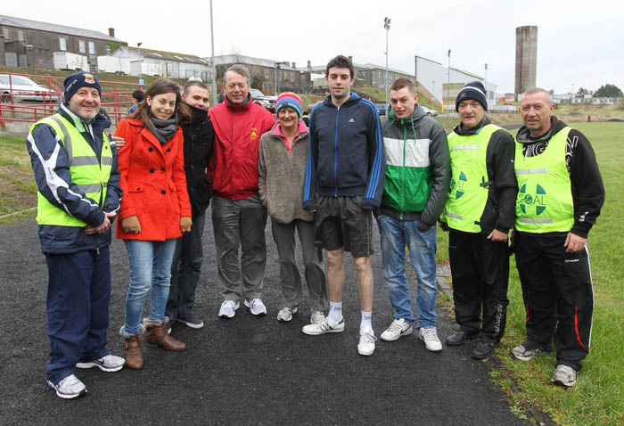 About to take part in the "Goal Mile" at GMIT Castlebar on Christmas Day. Photo: © Carmel Donnelly Photography