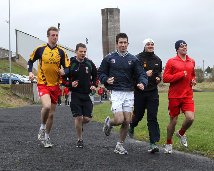 Taking part in the "Goal Mile" at GMIT Castlebar. Photo: © Carmel Donnelly Photography