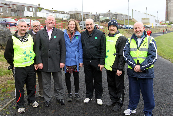 Taking part in the "Goal Mile" at GMIT Castlebar. Photo: © Carmel Donnelly Photography