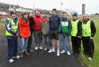 About to take part in the "Goal Mile" at GMIT Castlebar on Christmas Day. Photo: © Carmel Donnelly Photography