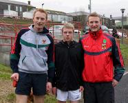 Richie, Darragh and Alan Feeney, Castlebar took part in the "Goal Mile" at GMIT Castlebar on Christmas Day. Photo: © Carmel Donnelly Photography