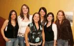 Kiltimagh Ladies pictured at the Des Bishop show in the TF Royal Theatre Castlebar, from left: Shona Muldowney, Rachel O'Brien, Laura Conwell, Claire Murtagh, Claire Joyce  and Fiona Gallagher.  Photo: Michael Donnelly.