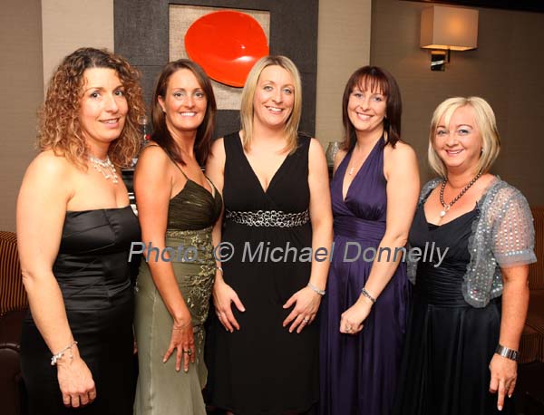 Pictured at The Friends of CF "Black Tie Ball" in the McWilliam Park Hotel, Claremorris, from left: Catriona Conroy, Lorraine O'Malley,  Kathleen Conroy, Anne Connelly and Siobhan Connolly Hollymount. Photo: � Michael Donnelly