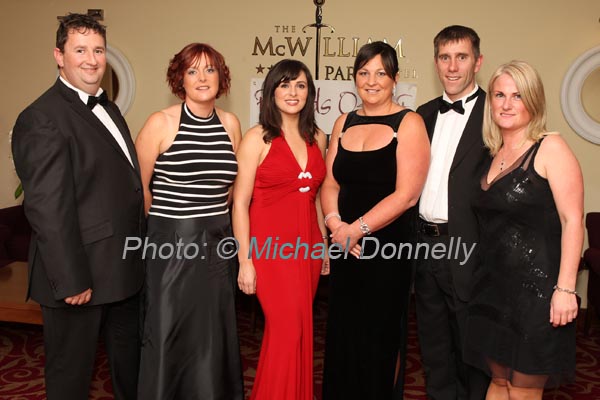 Tuam Group pictured at The Friends of CF "Black Tie Ball" in the McWilliam Park Hotel, Claremorris, from left: Frannie and Caroline Heffernan, Gr�inne Seoige, (Special Guest); Norma and Dan O'Rourke, and Patricia Stephens. Photo: � Michael Donnelly