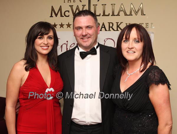 Gr�inne Seoige, (Special Guest) pictured  with Michael and Catherine Cannon Hollymount at The Friends of CF "Black Tie Ball" in the McWilliam Park Hotel, Claremorris.Photo: � Michael Donnelly