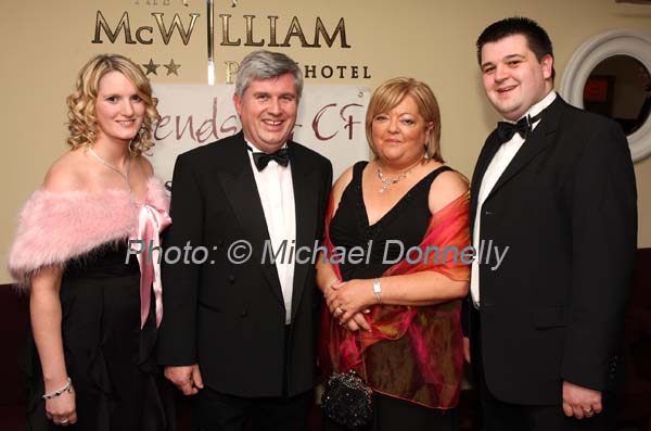 Anna, Michael, Carmel and Richard Burke, Ballinrobe pictured at The Friends of CF "Black Tie Ball" in the McWilliam Park Hotel, Claremorris.Photo:  Michael Donnelly