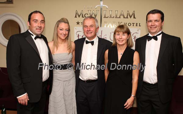 Pictured at The Friends of CF "Black Tie Ball" in the McWilliam Park Hotel, Claremorris, from left: Michael Conroy, Hollymount; Linda McGrath Cong; Tom and Margaret Doherty Kilmaine and Kevin Connelly, Holymount.Photo: � Michael Donnelly