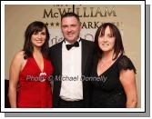 Grinne Seoige, (Special Guest) pictured  with Michael and Catherine Cannon Hollymount at The Friends of CF "Black Tie Ball" in the McWilliam Park Hotel, Claremorris.Photo:  Michael Donnelly