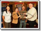 The Copper Beech Straide were Regional winners of the Most Intelligent Pub in Mayo, pictured are Angelina Nugent, Mid West Radio (Sport) and Teresa O'Malley, Mid West Radio (News)   presenting an Inscribed Plaque to John McNicholas team member and Brendan Maloney (Publican) Copper Beech. Photo:  Michael Donnelly