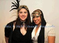 Stacey Grehan Loughrea Galway pictured with Sabrina Leneghan Keenagh/Crossmolina at The Masquerade Ball in the Royal Theatre Castlebar in aid of the Irish Cancer Society and Officially Sponsored by Tia Maria. Photo: © Michael Donnelly Photography