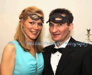Rosemonde Adamson, Foxford pictured with Jacek Radek Foxford at The Masquerade Ball in the Royal Theatre Castlebar in aid of the Irish Cancer Society and Officially Sponsored by Tia Maria. Photo: © Michael Donnelly Photography