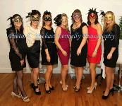 Castlebar ladies pictured at The Masquerade Ball in the Royal Theatre Castlebar in aid of the Irish Cancer Society and Officially Sponsored by Tia Maria, from left: Sinead Coen, Sharon McDonald, Majella Fitzmaurice,  Grainne Hurst,  Rchel Cresham,  Collette Fahey and Maggie Glackin. Photo: © Michael Donnelly Photography