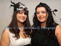 Maura and Maeve O'Malley, Newport, pictured  at The Masquerade Ball in the Royal Theatre Castlebar in aid of the Irish Cancer Society and Officially Sponsored by Tia Maria. Photo: © Michael Donnelly Photography
