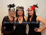 Castlebar ladies, Marcella Bourke, Mary and Caroline Gannon, pictured at The Masquerade Ball in the Royal Theatre Castlebar in aid of the Irish Cancer Society and Officially Sponsored by Tia Maria. Photo: © Michael Donnelly Photography