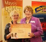 Bridget Togher, Ballycroy was a  "Good Volunteer" finalist at the Mayo's Golden Years Awards 2010 at Homecare Medical Supplies Ballyhaunis in association with Mid West Radio is presented with her certificate by by Marie Munnelly, Mayo Volunteer Centre. Photo:Michael Donnelly,