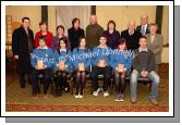 St Josephs Secondary School, Foxford were runners up in the Mayo Mental Health Public Speaking project held in the Failte Suite, Welcome In Hotel, included in photo front from left: Sean Hynes, Grace Moran, Sarah Loftus,  Eamon Walsh, Megan Smyth, and Daire McManamon tutor; At back: Patrick Morley, Kathlen McHale, Secreary MMHA; Mary Murphy, Imelda Corduff,  Michael McCormack, Adjudicator; Caroline Glendon, Mickey Berry,  Peter Glynn, AIB Bank Sponsors and Nellie Egan. Photo:  Michael Donnelly