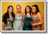 Dungarvan Ladies pictured at "The National Youth Awards 2007" hosted by the No Name! Club in the TF Royal Theatre Castlebar, from left: Niamh McGrath, Lorna Daly, Kate Dunford and Colleen Ferncombe. Photo:  Michael Donnelly