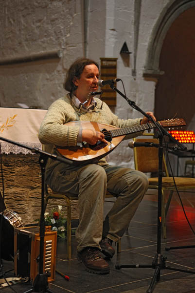 John Hoban about to play at Recital in Ballintubber Abbey in aid of the Niall Mellon Trust fundraiser for Willie Murphy, Ballyheane. Photo:  Michael Donnelly