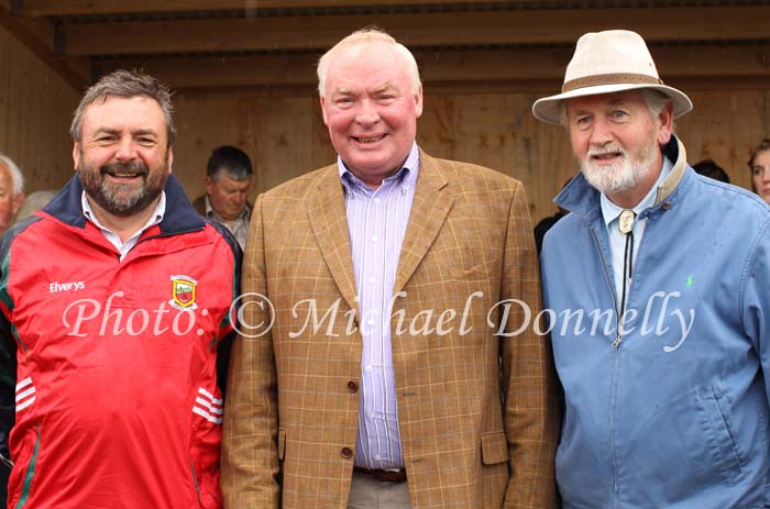 Noel Howley and Paddy Moran  Mayo Association Dublin and  Kevin Ruane, Kiltimagh at Bonniconlon 61st Agricultural Show and Gymkhana. Photo: © Michael Donnelly