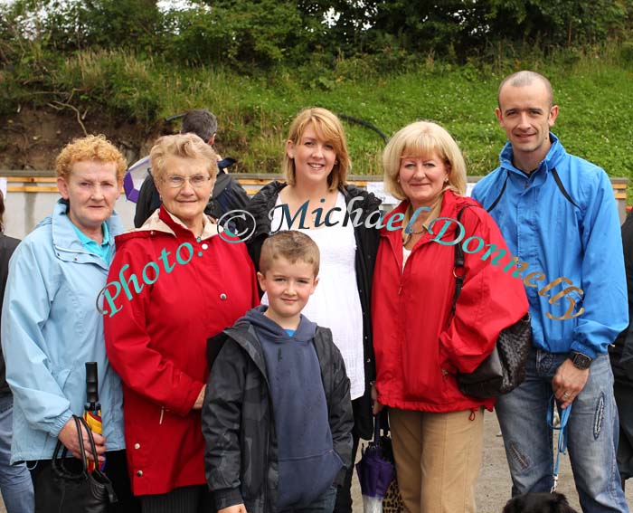 Group from Ballina pictured at Bonniconlon 61st Agricultural Show and Gymkhana, from left: Mary Moran, Sally McHale, Matthew Rooney, Marie Rooney,  Kay Rooney,   and Jamie Rooney. Photo: © Michael Donnelly