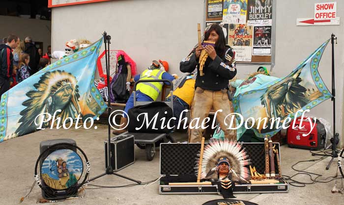 Antonio Quiroz adding International flavour with his Native Music at Bonniconlon 61st Agricultural Show and Gymkhana. Photo: © Michael Donnelly