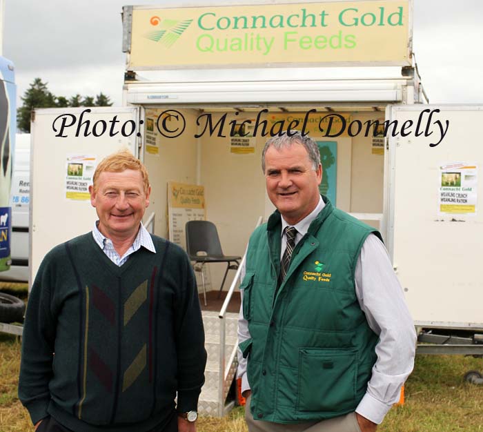 Ernest Monson, Boyle pictured with Joe Waldron, Connacht Gold, at Bonniconlon 61st Agricultural Show and Gymkhana . Photo: © Michael Donnelly