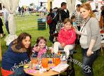 Elaine and Aisling Leydon from the Face Painting Company put the finishing touches on Caoimhe Doherty, Foxford and Aine McHale Ballina at Bonniconlon 61st Agricultural Show and Gymkhana. Photo: © Michael Donnelly