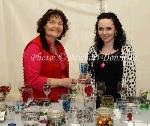 Kathleen and Aine O'Hara pictured at Bonniconlon 61st Agricultural Show and Gymkhana with Handcrafted Glassware by Aine. Photo: © Michael Donnelly